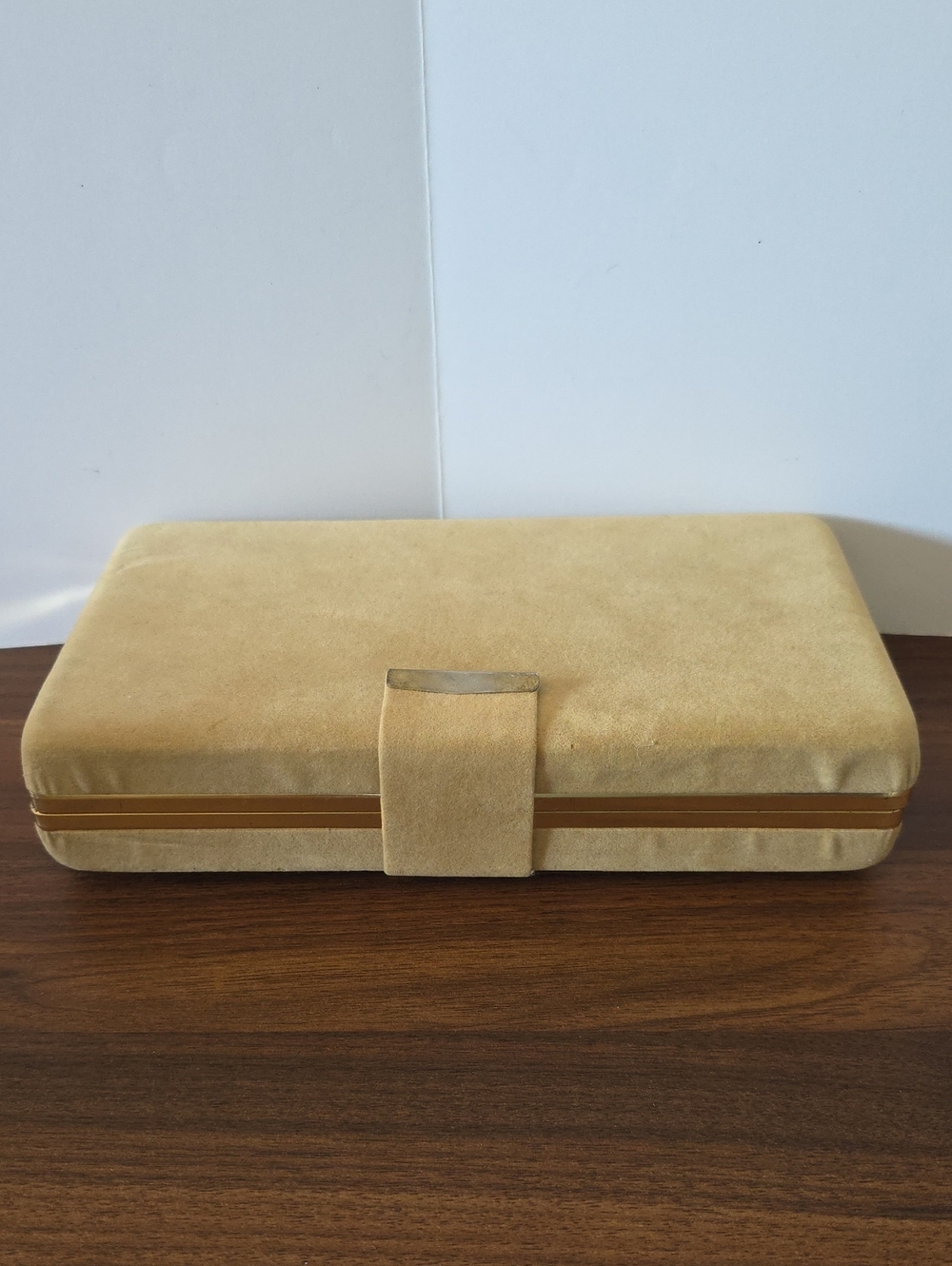 Vintage Jewelty Case Box Travel Storage 8.5" x 4.5"